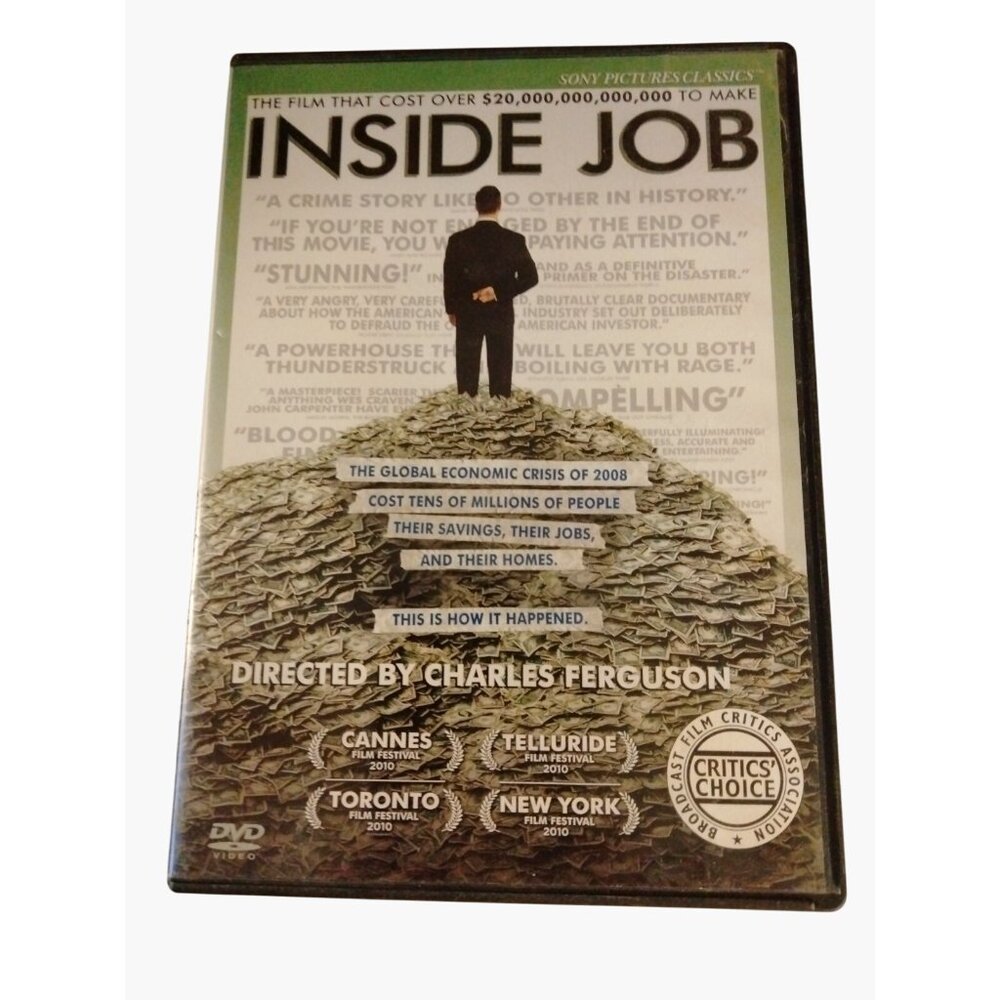 Inside Job DVD 2010 Documentary Global Financial Crisis